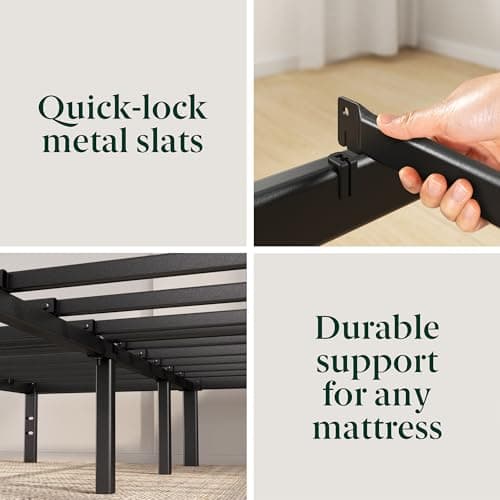 Zinus 14 Inch Elias Metal Platform Bed Frame, Steel Support, No Box Spring Needed, Easy Assembly, Twin 6