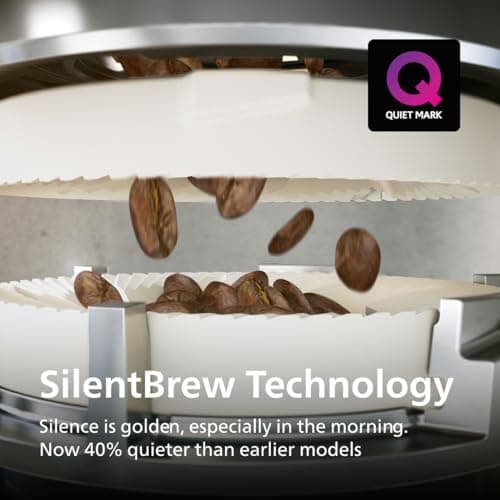 Philips 3300 Series Fully Automatic Espresso Machine with LatteGo Milk System and integrated grinder, 6 Hot & Iced Coffee Pre-Sets, 40% Quieter SilentBrew, 15-Bar Pressure, Glossy Black (EP3341/50) 9