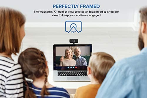 Creative Live! Cam Sync 1080p V2 Full HD Wide-Angle USB Webcam with Auto Mute and Noise Cancellation for Video Calls, Improved Dual Built-in Mic, Privacy Lens Cap, Universal Tripod Mount… 6