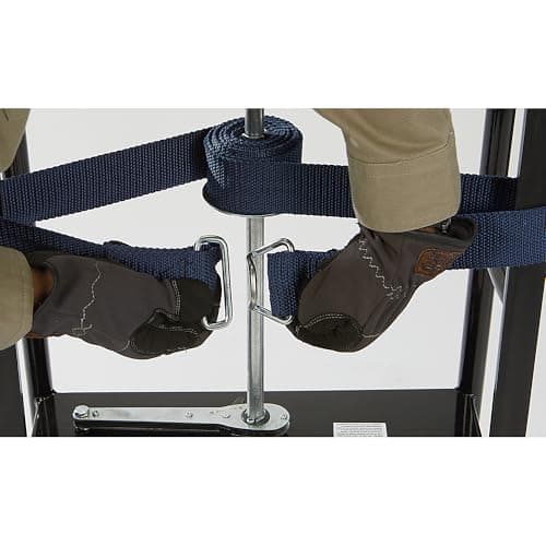 Appliance Hand Truck 800 Lb Capacity, Heavy Duty Carbon Steel Dolly with Ratcheting Belt, 8 in. Solid Rubber Wheels, 58-1/4 in. H, Moving Dolly for Refrigerator, Washer, Dryer and Furniture 8