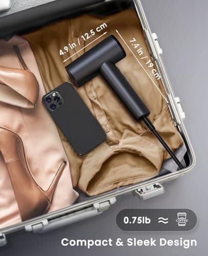 OSOU Ionic Hair Dryer, High-Speed Blow Dryer - 150,000 RPM Brushless Motor, 500 Million Negative Ions, Ultra-Light & Small, Smart Temp Control, Quiet Hairdryer for Women, Ideal for Travel, Home 7