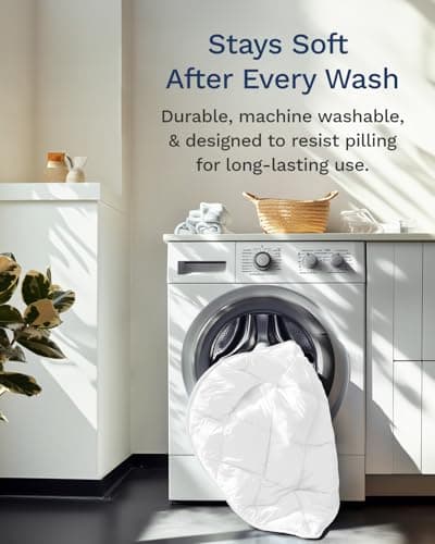 ViscoSoft Twin/Twin XL Microfiber All Seasons Down Alternative Quilted Comforter - Cooling Breathable Premium Soft Reversible Microfiber Duvet Blanket, White 8