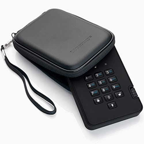 iStorage diskAshur2 HDD 1TB Black - Secure portable hard drive - Password protected - Dust & water resistant - Hardware Encryption 5