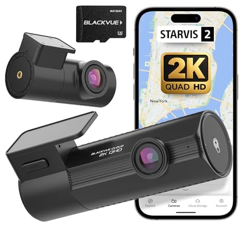 BlackVue Elite 8-2CH 64GB Dash Cam - 2K+2K Dash Cam Front and Rear, Dash Camera for Cars, Starvis 2, Dual HDR, Free SD Card, Wi-Fi, GPS, Night Vision, Smart Parking Mode, Smart Event Recording Dashcam
