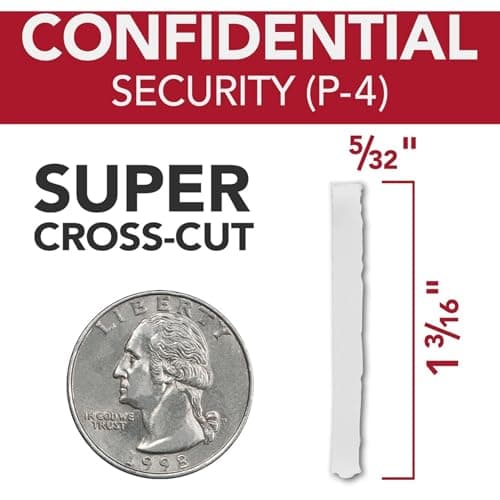 GBC Paper Shredder, Auto Feed+, 300 Sheet Capacity, Super Cross-Cut, Office Shredder, 300X (WSM1757608) 8