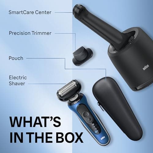 Braun Electric Shaver for Men, Series 6 6172cc, Wet & Dry Shave, Shaving Kit with SmartCare Center and Precision Trimmer, Holiday Gifts for Men 8