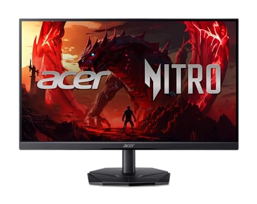 acer Nitro 24.5 Inch Full HD 1920 x 1080 Gaming Monitor | AMD FreeSync | 180Hz Refresh | 1ms (VRB) | 99% sRGB | HDR 10 Support | One Display Port 1.2 & Two HDMI 2.0 | KG251Q P3biip