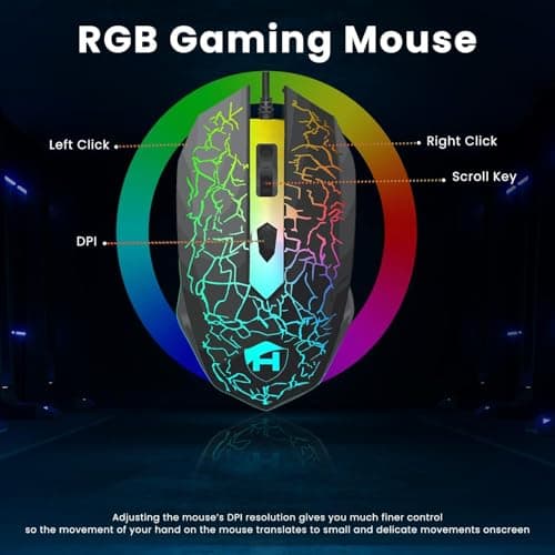 Dell Gaming OptiPlex Desktop RGB Computer PC, Intel Core i7, GeForce GT 1030 2GB GDDR5, 16GB RAM, 512GB SSD, 24 Inch HDMI Monitor, Keyboard Mouse and Headset, WiFi, W11 Pro (Renewed) 9