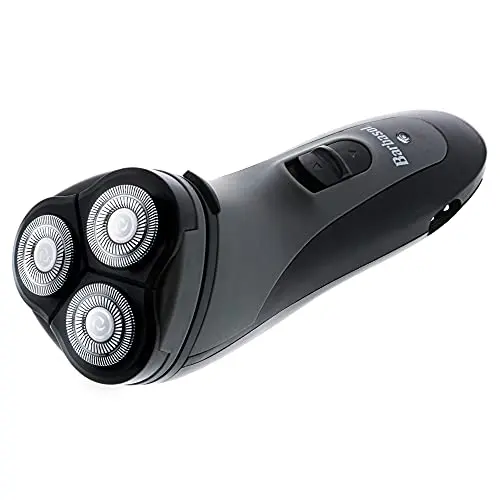 Barbasol Rotary Shaver, Rechargeable Electric Rotary Shaver with Stainless Steel Blades, Pop-Up Trimmer, Wireless Cordless Electric Razor, Close Shave, Full 8 Hour Charge Provides 45 Minute Run-Time 8