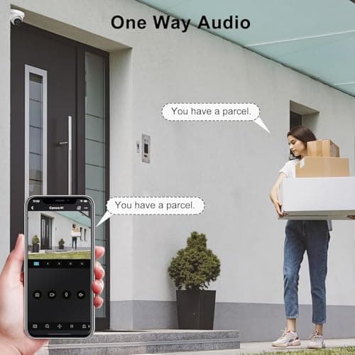 Anpviz 5MP PoE IP Camera with Audio, Full Metal Wired Turret Security Camera Outdoor, Human Vehicle Detection, Smart Color Night Vision, 3072x1728@20fps, 114° FOV, WDR, IP67 Waterproof, IPC-D3053WD-S 5