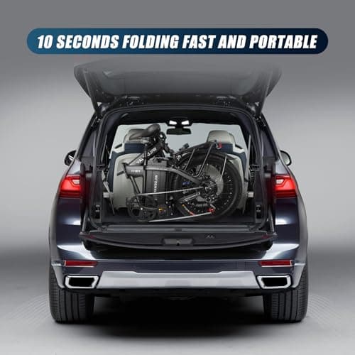 Wildeway Folding Electric Bike for Adults with 32Ah Battery Long Range 750W Motor 28MPH,20"x 3.0"Fat Tire Foldable EBike, Urban City Commuter Men Women Bicycle 7 Speed Gear 8