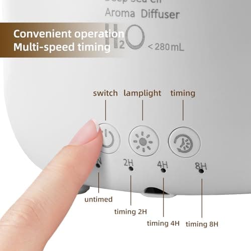 Lifgtzyn Jellyfish Diffuser 280ml, Cute humidifier, with Remote Control Timer, 7 Color LED Night Light, Essential oiluser Suitable for Home Office, Hotel spa Yoga Room, auto Shut-Off 6