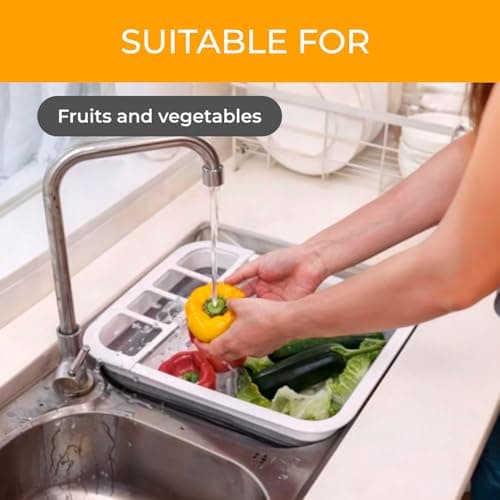 WOWZILLA Collapsible Dish Drying Rack Portable Dinnerware Drainer Organizer for Kitchen RV Campers Travel Trailer Space Saving Kitchen Storage Tray 8