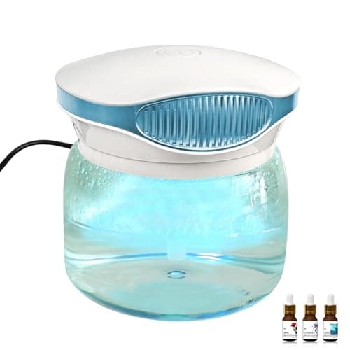 Water Air Purifiers for Home, Air Washer Aroma Diffuser, Air Filter Washer Humidifier, Essential Oils Aroma Fresher With LED Night light for Office, Bedroom，Small Air Cleaner For Smoke and Pets