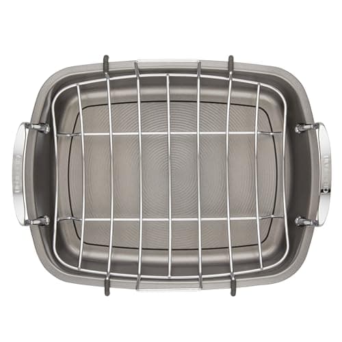 Circulon Nonstick Roasting Pan / Roaster with Rack - 17 Inch x 13 Inch, Gray 12