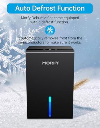MORFY Dehumidifier, Small Dehumidifier for Bedroom Bathroom RV with Auto Shut Off, Compact Quiet Dehumidifiers for Room Home Closet Laundry Room 8