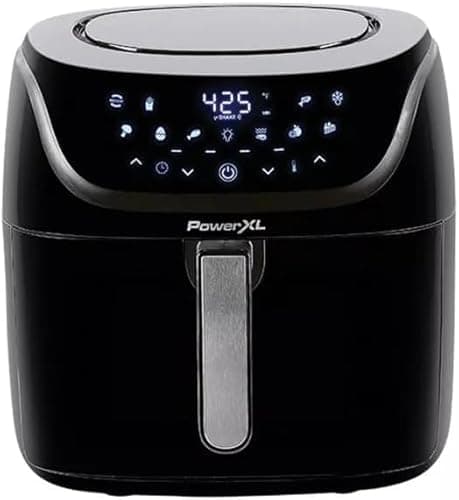 Power XL Vortex Pro Air Fryer 8 Quart, 1700W, Nonstick Coating, Dishwasher-Safe, Built-in Food Dehydrator, Automatic ShutOff, LED Touchscreen, 10 Presets, XL Kitchen Appliances.