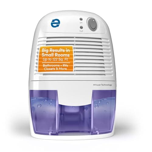 Eva-Dry EDV-1100 Whisper-quiet 16 OZ Dehumidifier with Auto Shut Off and Restart for small spaces in your Home, RV, Automobile, and Storage up to 122 sq. ft