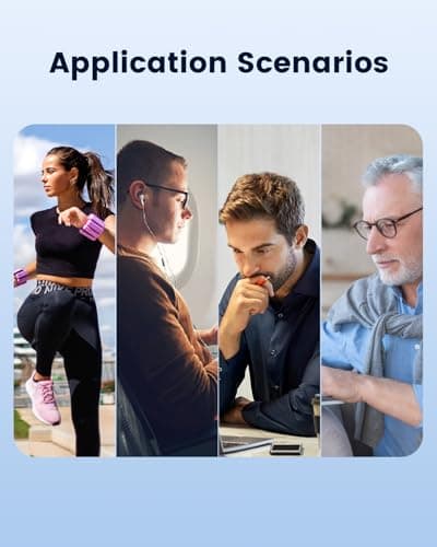 Wearpulse O2 Pulse Oximeter Fingertip, Oxygen Saturation Monitor, Bluetooth Pulse Rate Tracking with App, Continuous Rechargeable O2 Finger Oxygen Meter, 4 * 10 Hrs Built-in Memory, Smart Reminder 7