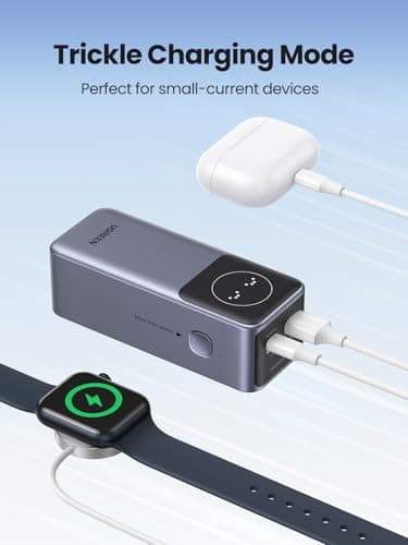 UGREEN Nexode Power Bank 12000mAh 100W PD PPS Fast Charging Portable Charger Battery Pack with 1USB-C 1USB-A and Smart Display for MacBook Air/ipad/iPhone 16/Galaxy S24/Steam Deck/Google etc 8