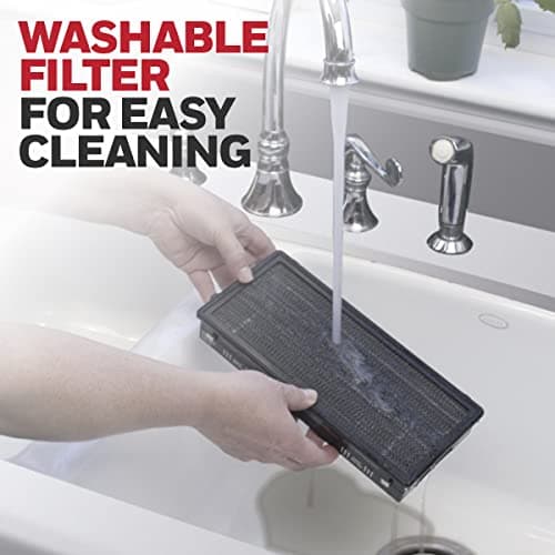 Honeywell HFD-120-Q QuietClean Air Purifier with Permanent Washable Filters, Medium Rooms (170 sq. ft.), Black 5