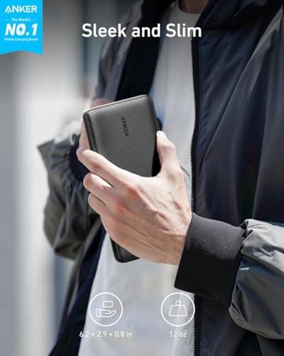 Anker Portable Charger, 325 Power Bank (PowerCore Essential 20K), 20000mAh Battery Pack with 15W Charging, PowerIQ, 2 USB-A, 1 Micro USB, Two-Way USB-C Ports for iPhone Series, AirPods, and More 7