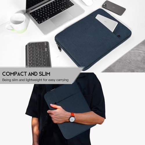 14 inch Waterpoof Laptop Sleeve Case for Dell XPS 15, Insprion 14, Latitude 14, Lenovo Flex 5 14, ideapad 14, HP Chromebook 14, ASUS Vivobook 14, HP Acer Lenovo Dell 14 inch Computer Carrying Bag 7