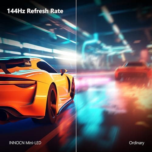 INNOCN 32" Mini LED 4K UHD 3840 x 2160 Computer Gaming Monitor 144Hz 1ms IPS HDR1000 HDMI 2.1 Monitor, 99% DCI-P3, USB Type-C Connectivity, Pivot/Height Adjustable Stand - 32M2V 6