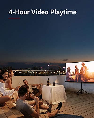NEBULA by Anker Apollo - Mini Projector with WiFi and Bluetooth, Portable and Small, Ideal for Outdoor Movies, 6W Speaker, 100 Inch Picture, Home Theater Experience, 4Hr Video Playtime 6
