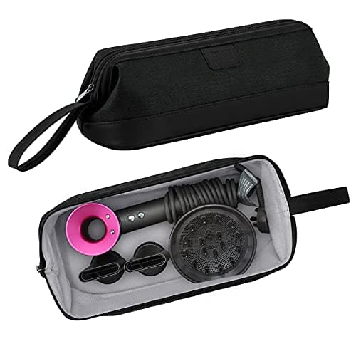 BUBM Travel Case Compatible with Dyson Airwrap & Curling Iron, Portable Hair Dryer Carrying Bag Waterproof Storage for Dyson Supersonic Styler Attachments Protection