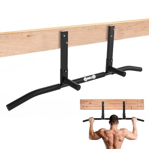 Shnlie Joist Mounted Pull Up Bar, Ceiling Mount Chin Up Bar for Home Gym, Beam, Rafter, 42" Wide Bar, Easy installation