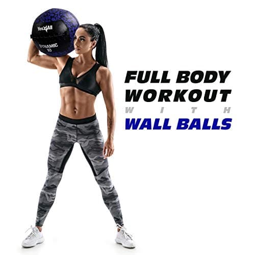 Yes4All Wall Ball - Soft Medicine Ball/Wall Medicine Ball for Full Body Workout and Strength Exercise 20 LB 7