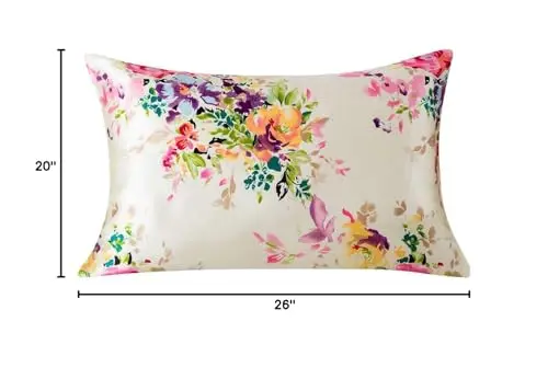 SLPBABY Silk Pillowcase for Hair and Skin with Hidden Zipper Print (Standard, Pattern5) 7