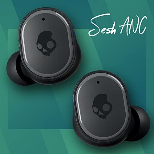 Skullcandy Sesh ANC In-Ear Noise cancelling Wireless Earbuds, 32 Hr Battery, Microphone, Works with iPhone Android and Bluetooth Devices - Black(Renewed) (Renewed) 8
