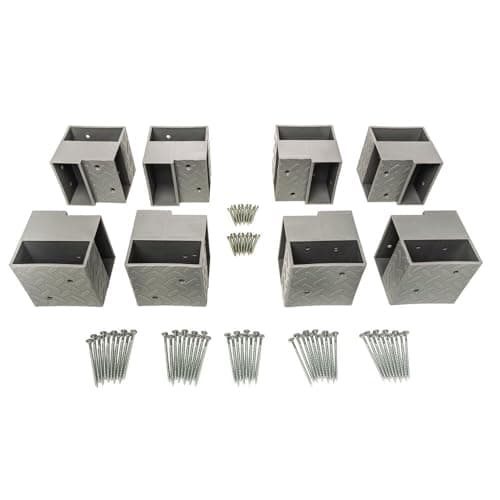 Heavyweight 24 in W x 48 in D DIY Plastic Ceiling Storage Kit, Gray, Overhead Garage Storage Hardware, 500 lb Capacity, Easy 90° Cuts (Lumber Not Included) 8