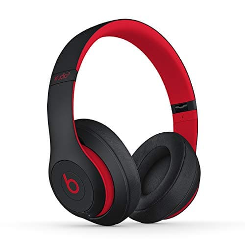 Beats Studio3 Decade Collection Wireless Over-Ear Headphones - Defiant Black/Red (Renewed)