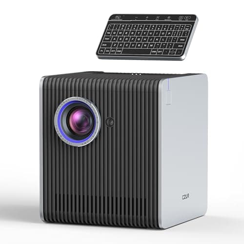 CZUR StarryHub Video Conferencing System, 2200 ANSI Lumens Short Throw Projector + HD 1080P Conference Room Camera with Auto Framing + 6 AI-Driven Microphones + Conference Speakers