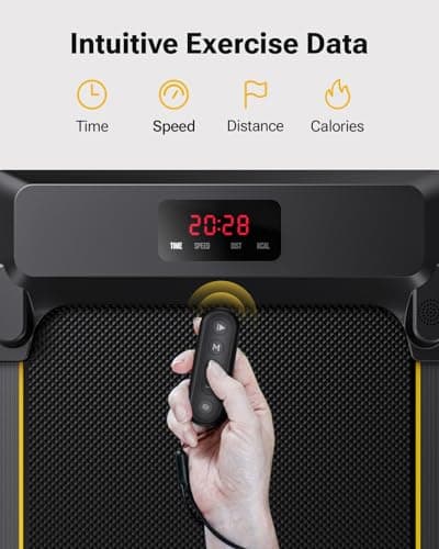 UREVO Under Desk Treadmill, Walking Pad 2 in 1 for Home/Office, Portable Walking Pad Treadmill with Remote Control, LED Display 7