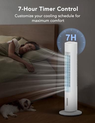 AIRTHRYL 35 INCH Evaporative Air Cooler, 3-IN-1 Quiet Portable Air Conditioners Windowless with 3 Speed 6