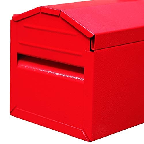 BIG RED TB101 Torin 19" Hip Roof Style Portable Steel Tool Box with Metal Latch Closure and Removable Storage Tray, Red, 19.1" x 6.1" x 6.5" 7
