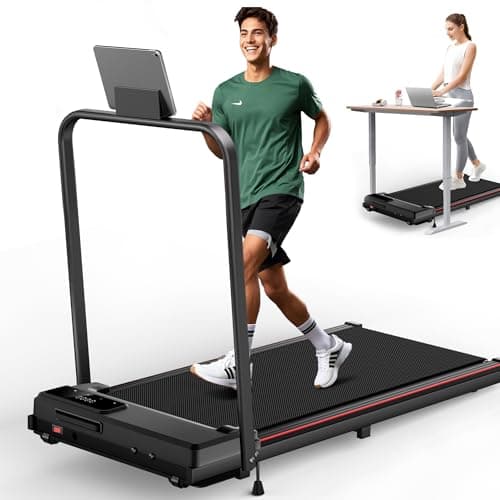 340lb Capacity Walking Pad Treadmill with 12% Incline, Double Deck Under Desk Treadmill Support Full Manual/3-Preset Countdown/App Mode, Portable Treadmills for Small Spaces