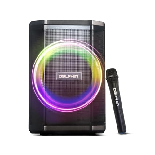 Dolphin TILT 880: Portable Bluetooth Speaker – Loud, Crisp Sound with Tiltable Design for Enhanced Audio Quality, Perfect for On-The-Go Listening