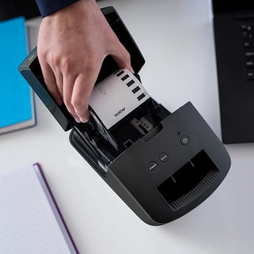 Brother QL-600 Desktop Monochrome Label Printer, up to 2.4" Label Width, No Ink Required, uses Genuine DK Drop-in Rolls for Fast Labeling and Easy Integration with Microsoft Applications 8