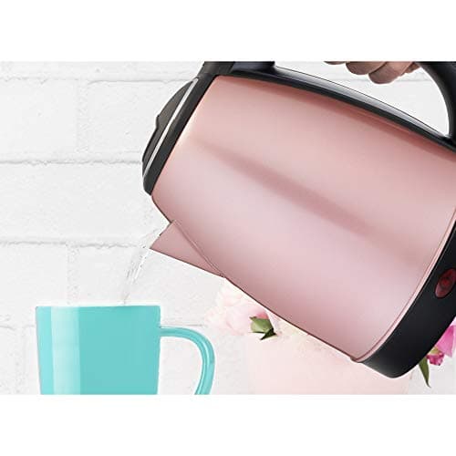 Pinky Up Parker Electric Tea Kettle, Hot Water Dispenser, Automatic Shut Off, Stainless Steel Cordless Electric Teapot, 56oz, Rose Gold 5