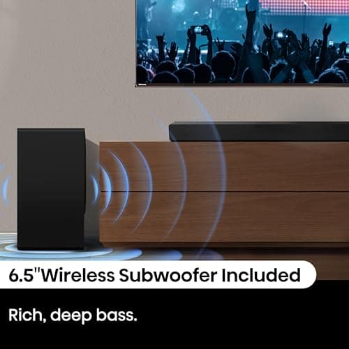 Hisense AX3100Q 3.1Ch Sound Bar with Wireless Subwoofer, Dolby Atmos, DTS:X, Bluetooth 5.3, Roku TV Ready, HDMI/AUX/ARC/Optical/USB, EzPlay, 7 EQ Modes 6
