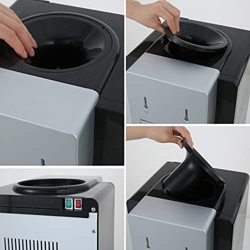 Amay Desktop Water Cooler Dispenser Top Loading Water Dispenser Hot & Cold Water Coolers with Child Safety Lock Drinking Fountain 6