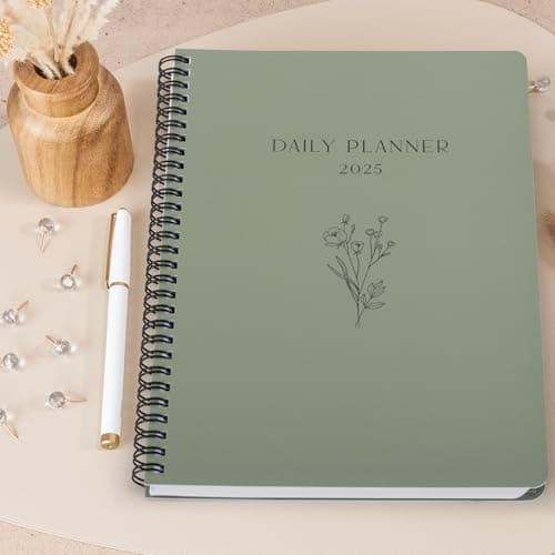 Beautiful 2025 Daily Planner - 7" x 10" Daily Planner for Women or Men with Weekly & Monthly Spreads for Easy Planning - Perfect Calendar Book To Organize All Tasks and Boost Productivity 6