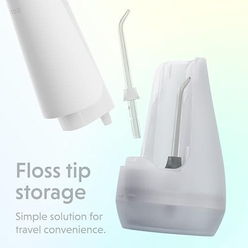 Ordo Water Flossers for Teeth, Cordless IPX7 Waterproof Oral Irrigator, 3 Pressure Settings, Portable, Rechargeable Electric Sonic Flosser, Dental Professional Recommended, White 5