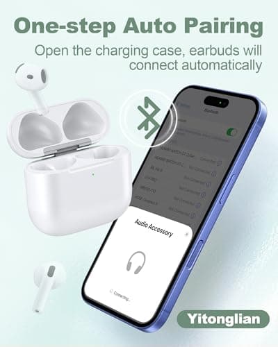 Yitonglian Wireless Charger Case Replacement for Airpods 4th Generation - Charging Case to USB-C Without Earbuds 6