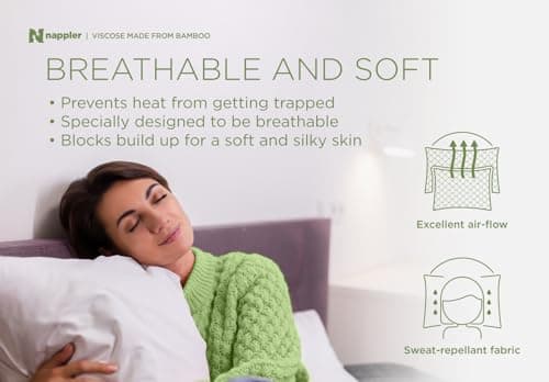 Nappler Cooling Pillow for hot Sleepers - Bed Pillows King Size Premium Set of 2 - Supportive Breathable Adjustable Shredded Memory Foam - Medium to Firm Pillows for Back, Stomach & Side Sleepers 8